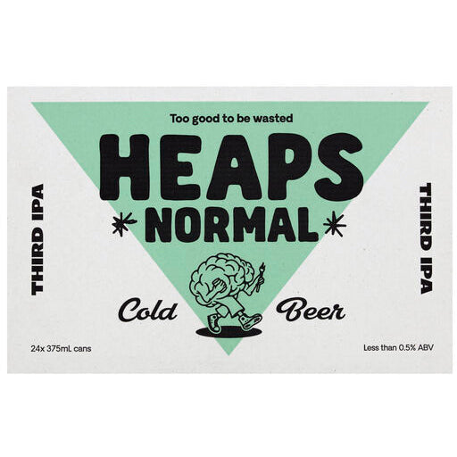Heaps Normal Third IPA 375mL can - non-alcoholic craft beer - NB22HNC boozzero.com
