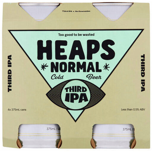Heaps Normal Third IPA 375mL can - non-alcoholic craft beer - NB22HNC boozzero.com